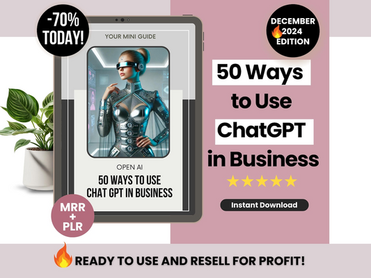 50 Ways to Use ChatGPT in Business, ChatGPT Small Business | MRR PLR